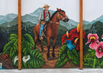 Mural la casona del abuelo - Santa Rosa de cabal, hostal