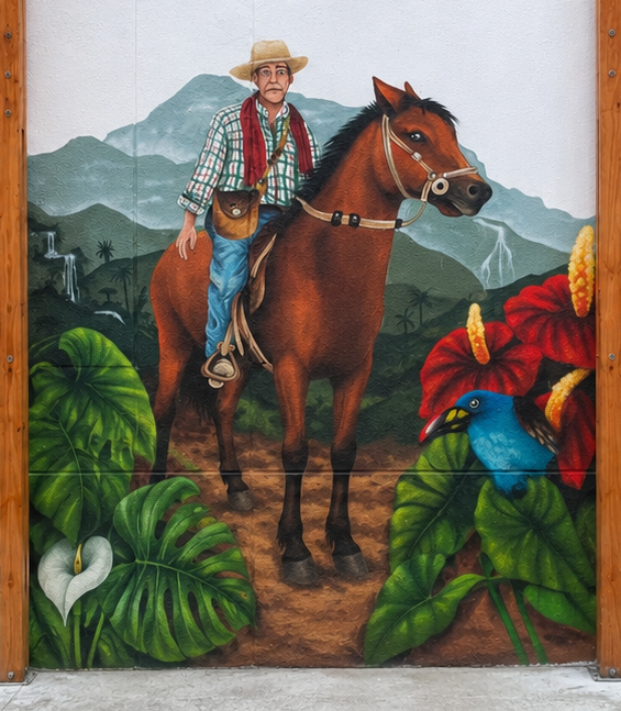 Mural la casona del abuelo - Santa Rosa de cabal, hostal