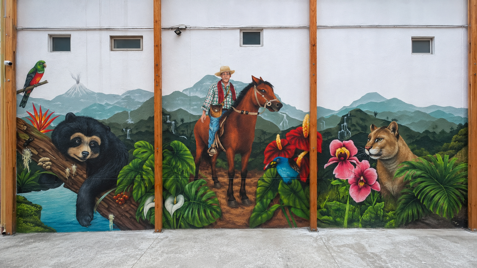 Mural la casona del abuelo - Santa Rosa de cabal, hostal